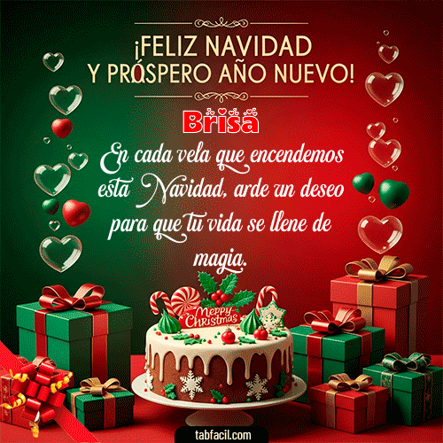 GIF de Brisa - Feliz Navidad y Próspero Año Nuevo