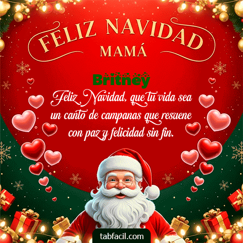 GIF de Britney - Feliz Navidad Mamá