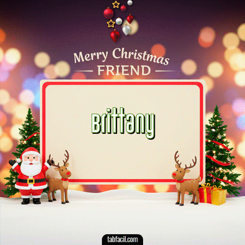 GIF de Brittany - Merry Christmas Friend