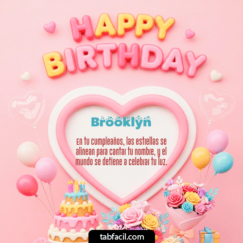 GIF de Brooklyn - Happy Birthday Amiga