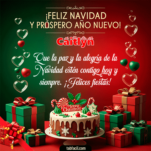 GIF de Caitlyn - Feliz Navidad y Próspero Año Nuevo