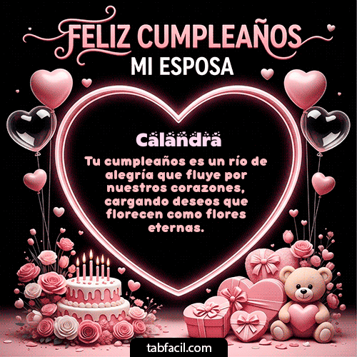 Feliz Cumpleaños Calandra GIF