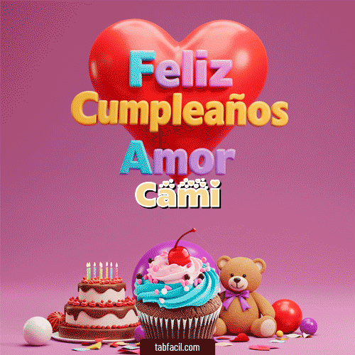 Feliz Cumpleaños Cami GIF