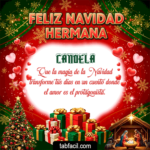 Feliz Navidad Candela GIF