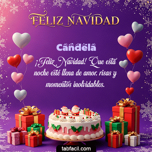 Feliz Navidad Candela GIF