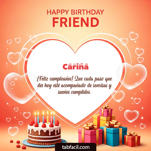 GIF de Carina - Happy Birthday Friend