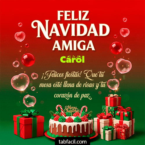 Feliz Navidad Carol GIF
