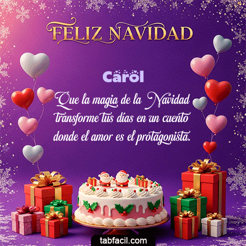 Feliz Navidad Carol GIF