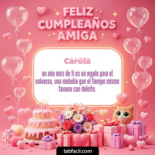 Feliz Cumpleaños Carola GIF