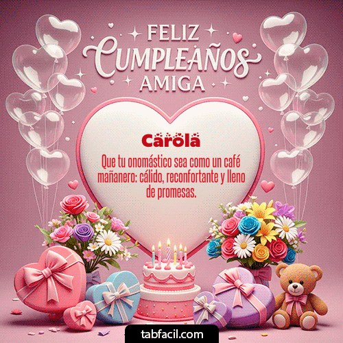 Feliz Cumpleaños Carola GIF