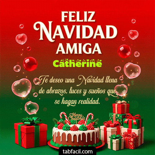 GIF Animado de Feliz Navidad para Catherine - Feliz Navidad Amiga