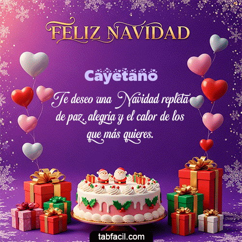 GIF Animado de Feliz Navidad para Cayetano - 🎅 Merry Christmas