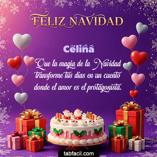GIF Animado de Feliz Navidad para Celina - 🎅 Merry Christmas