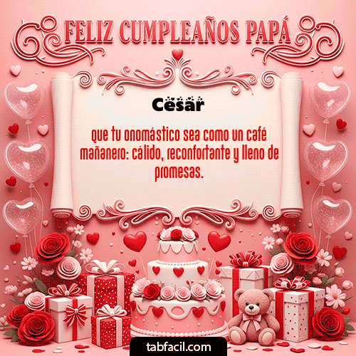 GIF Animado de Feliz Cumpleaños para Cesar - Feliz Cumpleaños Papá
