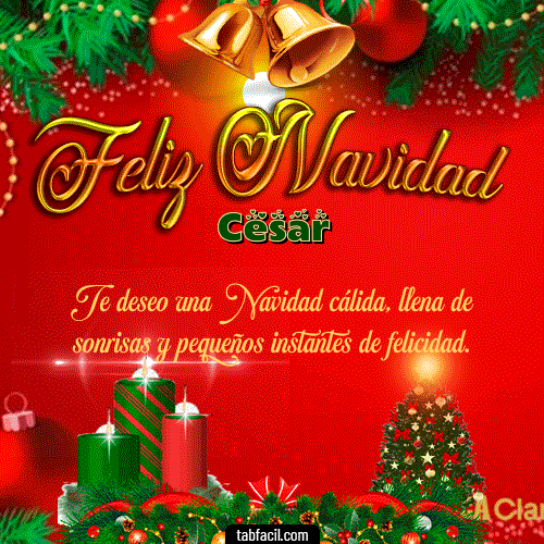 Ver GIF de Feliz Navidad GIF de Cesar - Feliz Navidad