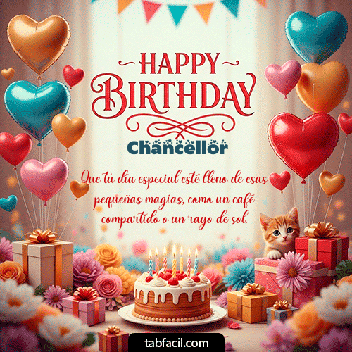Feliz Cumpleaños Chancellor GIF