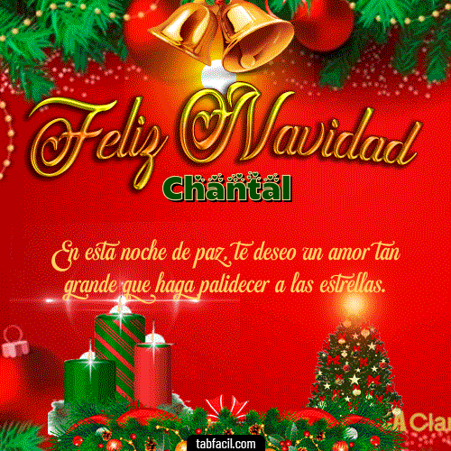 Feliz Navidad Chantal GIF