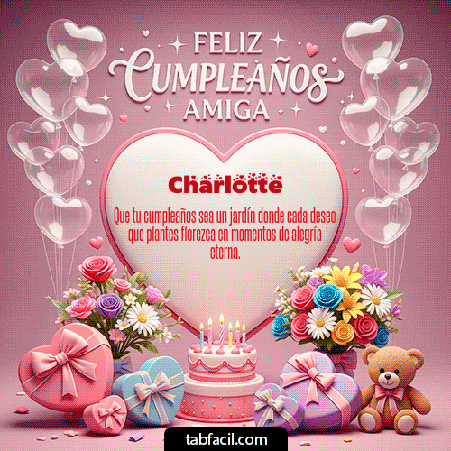 GIF de Charlotte - Feliz Cumpleaños Amiga