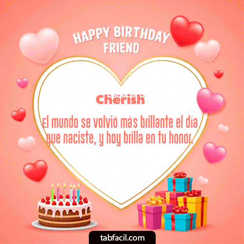 Feliz Cumpleaños Cherish GIF