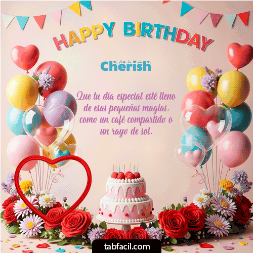 Feliz Cumpleaños Cherish GIF