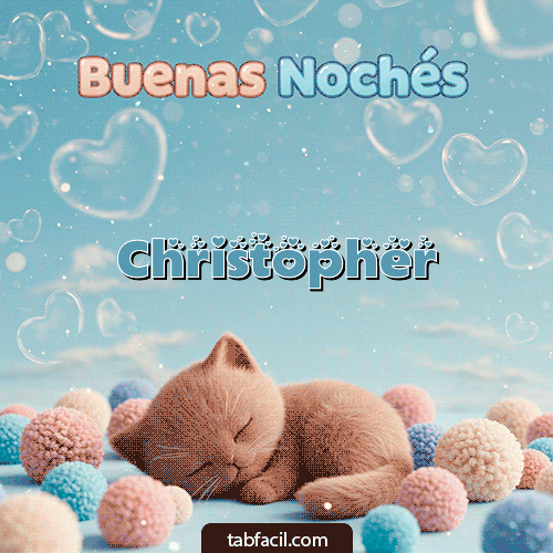 GIF de Christopher - Good Night gatuno