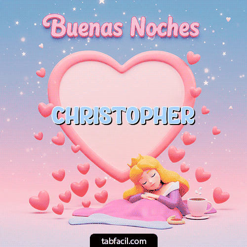 GIF de Christopher - Buenas noches corazón