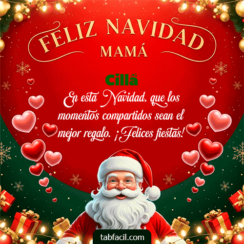 GIF de Cilla - Feliz Navidad Mamá