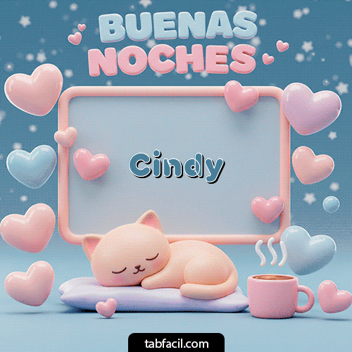 GIF de Cindy - Luna estrellas de buenas noches