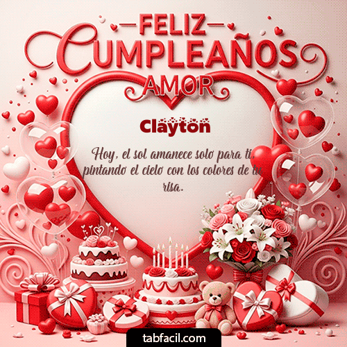Feliz Cumpleaños Clayton GIF