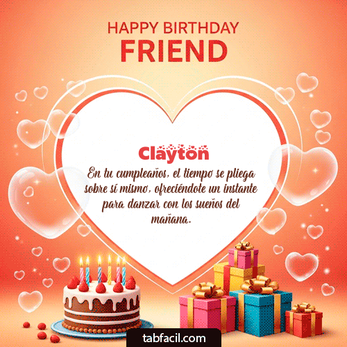 Feliz Cumpleaños Clayton GIF