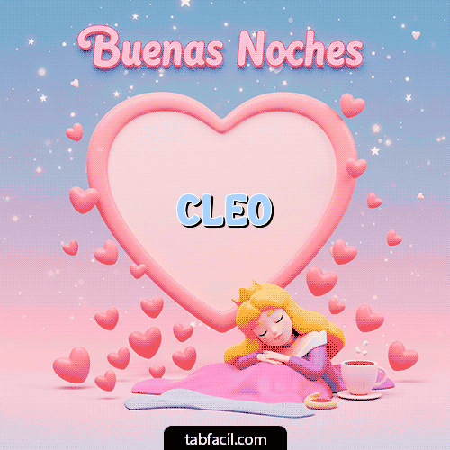 Buenas Noches Cleo GIF