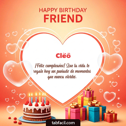 GIF de Cleo - Happy Birthday Friend