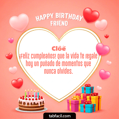 Feliz Cumpleaños Cloe GIF