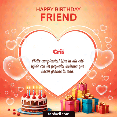 GIF de Cris - Happy Birthday Friend