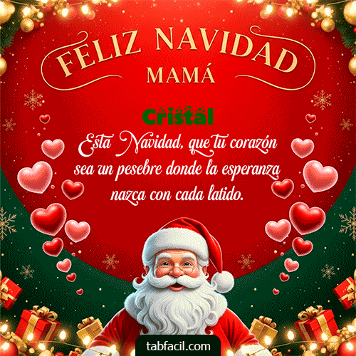 GIF de Cristal - Feliz Navidad Mamá