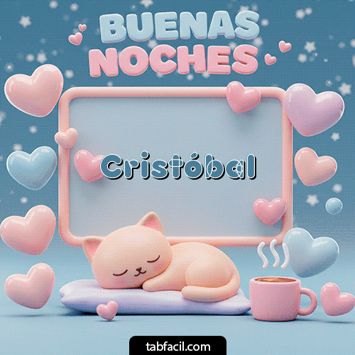 Buenas Noches Cristóbal GIF