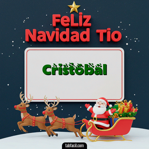 Feliz Navidad Cristóbal GIF