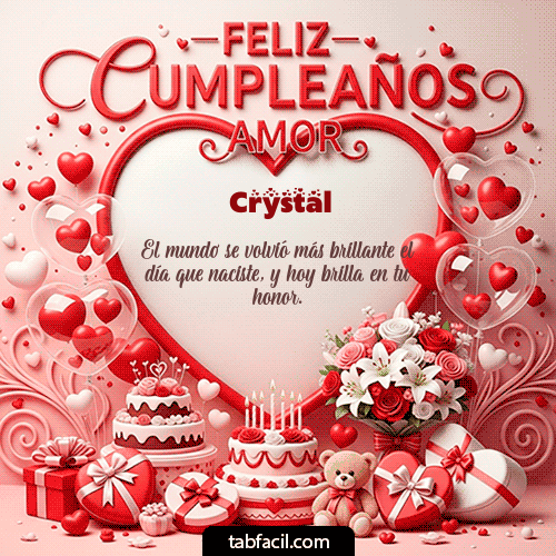 Feliz Cumpleaños Crystal GIF