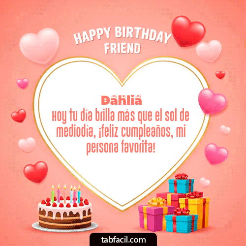 Feliz Cumpleaños Dahlia GIF