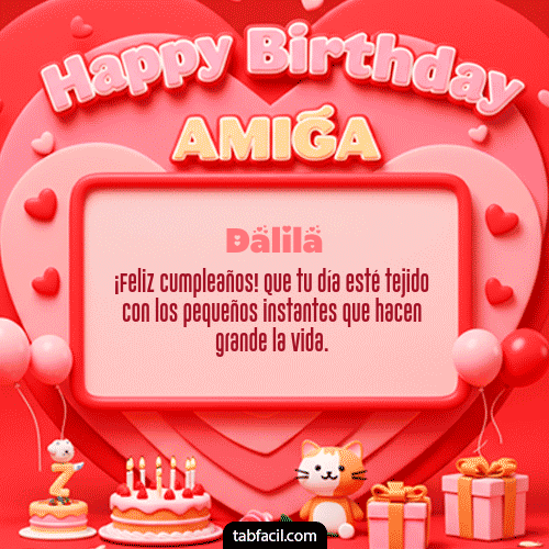 Ver GIF de 🍰 Happy BirthDay Amiga GIF de Dalila - 🍰 Happy BirthDay Amiga