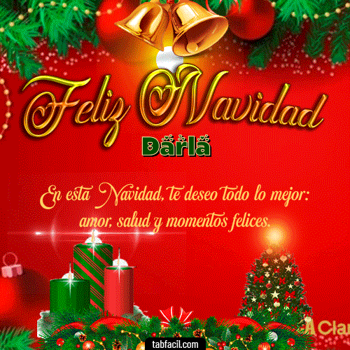 Feliz Navidad Darla GIF