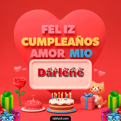 Ver GIF de 💖 Feliz Cumpleaños Amor Mio GIF de Darlene - 💖 Feliz Cumpleaños Amor Mio