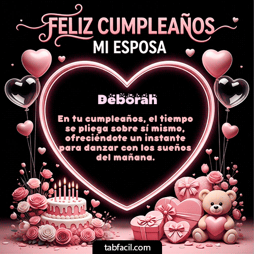 Feliz Cumpleaños Deborah GIF