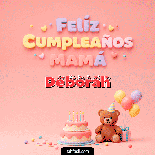 Feliz Cumpleaños Deborah GIF
