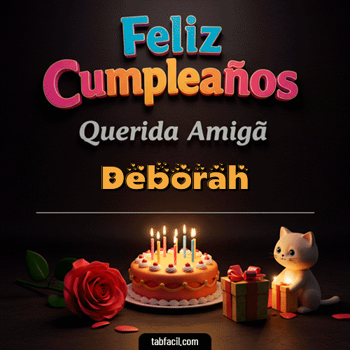 Feliz Cumpleaños Deborah GIF