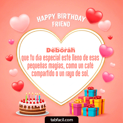 Feliz Cumpleaños Deborah GIF