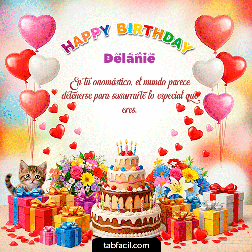 Feliz Cumpleaños Delanie GIF
