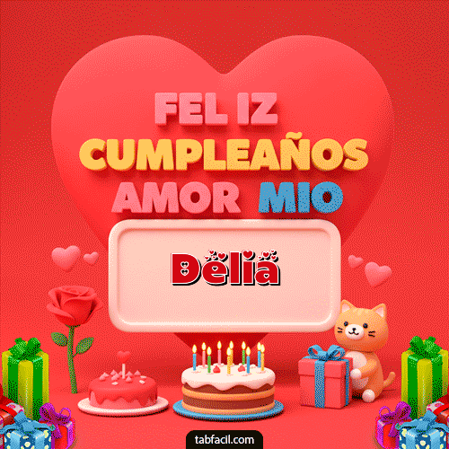 Ver GIF de 💖 Feliz Cumpleaños Amor Mio GIF de Delia - 💖 Feliz Cumpleaños Amor Mio