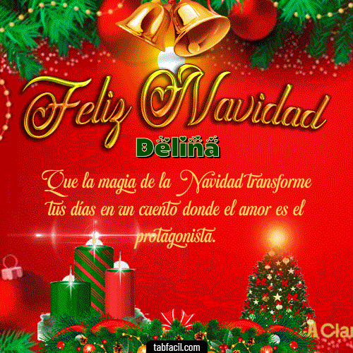 Feliz Navidad Delina GIF