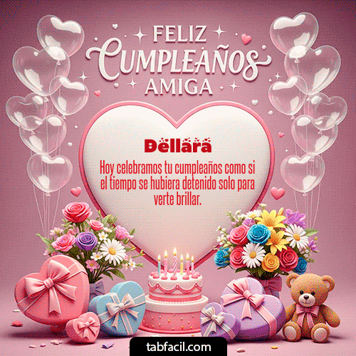 Feliz Cumpleaños Dellara GIF